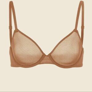 SKIMS Mesh Underwire Bra Size 32A Sienna NEW WITH TAGS